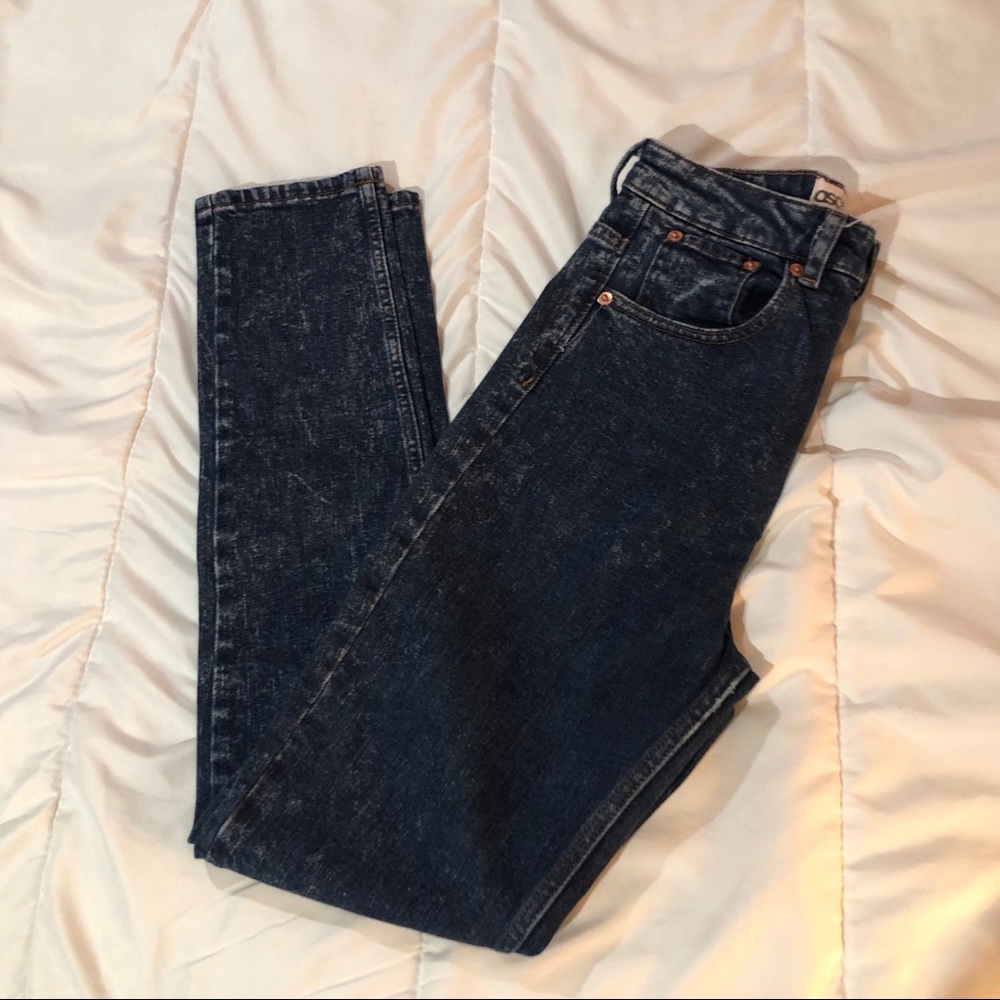 ASOS High Waisted Tapered Leg Denim